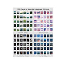 Landscape Nature Stickers Set 120 Pieces Aesthetic Mountain Forest Sky Cloud Galaxy Space Moon Phase Sunset Natural Scenery Collage Pictures