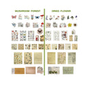 120 Pieces Vintage Scrapbooking Stickers DIY Journaling Scrapbook Adhesive Washi Paper Stamp Stickers Antique Retro