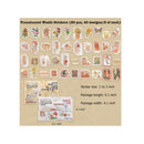 Knaid 200 Pieces Vintage Ephemera Bundle Junk Journal Kit Scrapbook Supplies Paper Sticker Material Pack for Art Journaling
