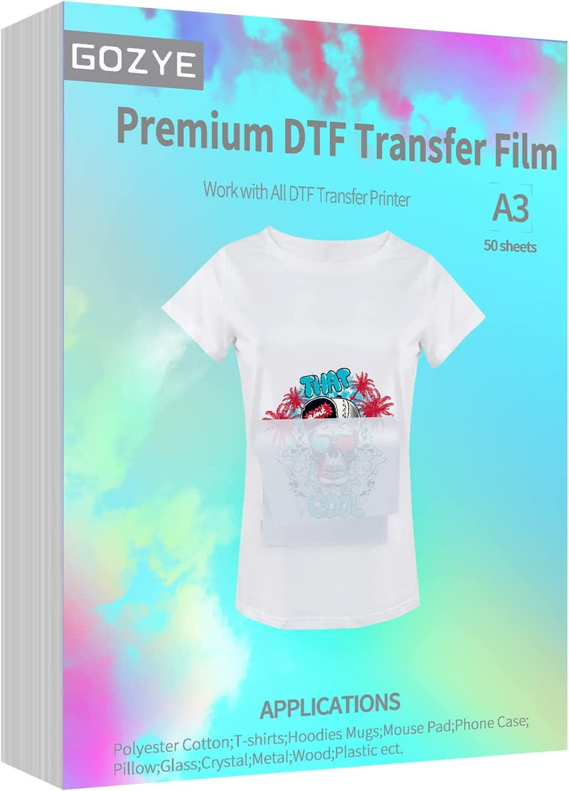 Premium DTF Direct-to-Film Transfer Film - 100 Sheets Bulk Package