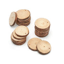 Wood Slices | 45 Pieces | With Bark Natural Unfinished Pine 2.4"-2.8" Diameter Smooth Sanded Surface | Includes 50' of Natural Jute Twine