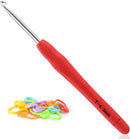 Vodiye Crochet Hooks | Professional Extra Long  4.5mm Crochet Hook | Ergonomic Handle Crochet Hooks Set, Crochet Needle for Beginners