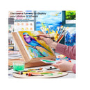 Acrylic Paper Foldable Canvas Pad | 9.5x9.5 Inches | 20 Sheets | DIY Frame | Heavyweight Acrylic Paint Paper | 220 lb | 360 GSM | Acid-Free