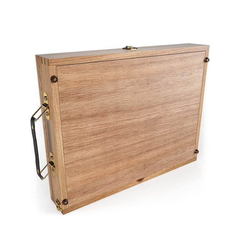 Tabletop Easel | 13.4 x 10.3 x 2 Inches | Portable Beechwood Easel Box with 3-Compartment Drawer and Wooden Palette