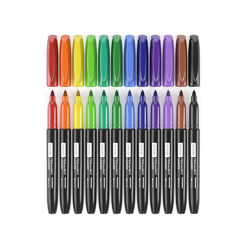 Felt Tip Pens, Rainbow - Set of 24
