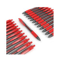 Gel Pens | Set of 24 Red Roller Ball Bullet Journal Pens | Quick-Drying Ink | Medium Point