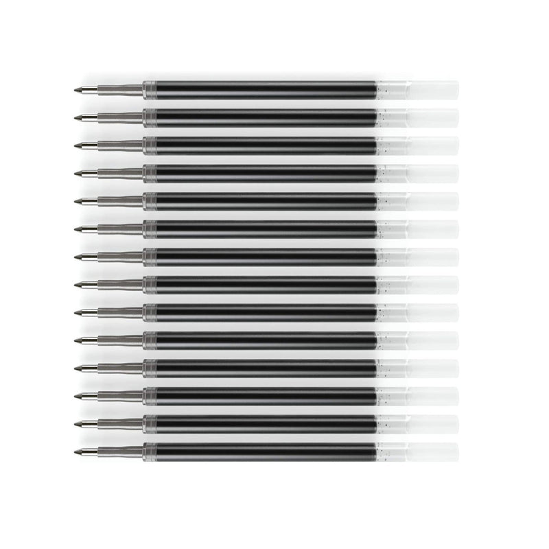 Gel Pen Refills | Pack of 50 Black Roller Ball Gel Ink Pen Refills | Quick-Drying