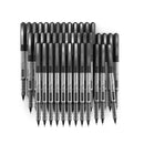 Rollerball Pens | Pack of 40 | 0.7mm Black Liquid Ink Pens