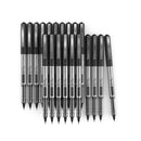 Rollerball Pens | Pack of 20 | 0.7mm Black Liquid Ink Pens