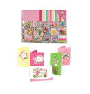 Gigicloud DIY Greeting Card Making Kit Handmade Greeting Card Material Pack Colored Paper Card Craft