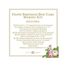 Anna Griffin Happy Birthday Box Card Making Kit | Card Making Supplies for Adults | Happy Birthday Card Making Kit