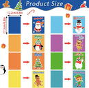 24pcs Christmas Card Making Kits Supplies for Kids DIY Handmade Greeting Thank You Card Art Crafts Set Gifts