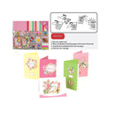 Gigicloud DIY Greeting Card Making Kit Handmade Greeting Card Material Pack Colored Paper Card Craft