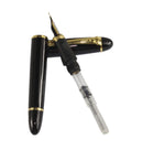 Jinhao 450 Normal nib Fountain Pen Black with 5 color Gullor Ink Cartridges