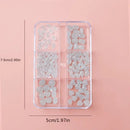 Heart Raindrop Shaped Nail Art Decorations | 3D Nail Art Decals Resin Charms For Gel Acrylic Nail Design Jewelry Crafts Making