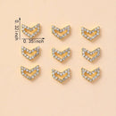 10 Pcs Nail Charms 3D LOVE Nail Art Charms Alloy Gems For Nails DIY Art Decorations Supplies