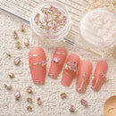 20 Pcs Pink Nail Rhinestones Nail Art Gems Crafts Crystals Glass Decorations Set Ab Rhinestones Flat Back Design For Nail Art Decoration