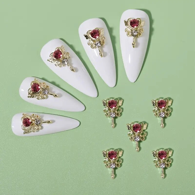 Trendy Nail Art Decoration, Magic Wand Design Nail Accessories For Party & Vacation