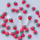 10 Pcs Strawberries Nail Ornament | 3D Strawberries Nail Accessory | Nail Charms For Women DIY Home And Salon