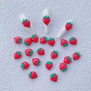 10 Pcs Strawberries Nail Ornament | 3D Strawberries Nail Accessory | Nail Charms For Women DIY Home And Salon