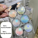 6 Pcs Nail Aurora Pink Neon Fairy Pink Girl Heart Highlight Bright And Smooth Nail Aurora Powder Nail Art Design Nail Decorations Nail