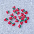 10 Pcs Strawberries Nail Ornament | 3D Strawberries Nail Accessory | Nail Charms For Women DIY Home And Salon