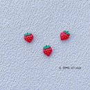 10 Pcs Strawberries Nail Ornament | 3D Strawberries Nail Accessory | Nail Charms For Women DIY Home And Salon
