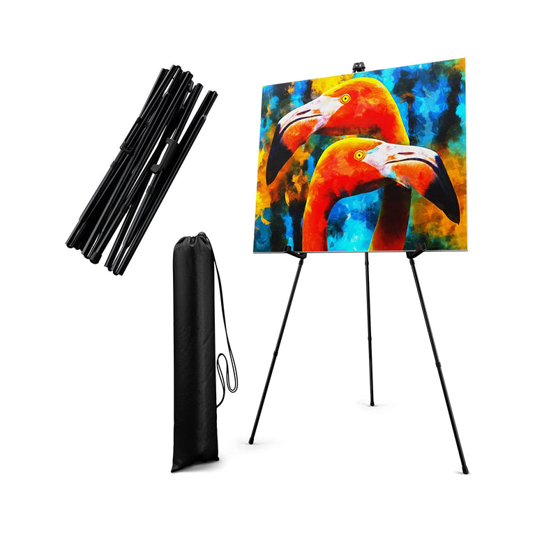 Portable Artist Easel Stand 63 Inches | Picture Stand Painting Easel with Bag | Table Top Art Drawing Easels