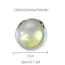 6 Pcs Nail Aurora Pink Neon Fairy Pink Girl Heart Highlight Bright And Smooth Nail Aurora Powder Nail Art Design Nail Decorations Nail