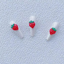 10 Pcs Strawberries Nail Ornament | 3D Strawberries Nail Accessory | Nail Charms For Women DIY Home And Salon