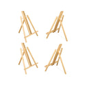 Parts3A 4Pc Wooden Easel | 16"Table Top Easel | Easel for Painting canvases | Foldable A Frame Wood Easel Adjustable Table Easel