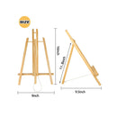 Parts3A 4Pc Wooden Easel | 16"Table Top Easel | Easel for Painting canvases | Foldable A Frame Wood Easel Adjustable Table Easel