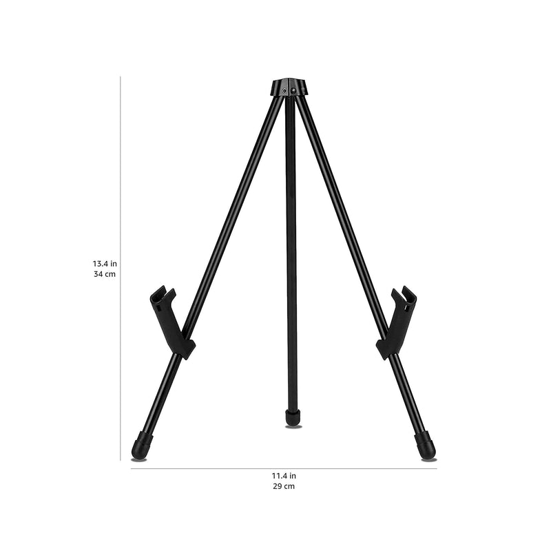Az Basics Tabletop Instant Easel | Black Steel Table Top Easels for Display | Adjustable & Portable Tripod Easel
