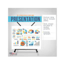 U.S. Art Supply 15" to 21" High Adjustable Black Aluminum Tabletop Display Easel with Extension Arm Wings