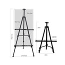 72Inches Double Tier Display Easel Stand | RRFTOK Metal Material Tripod Art Easels Adjustable Easel for Painting Canvases Height from 22-72”