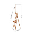 MEEDEN Large Painters Easel Adjustable Solid Beech Wood Artist Easel | Studio Easel