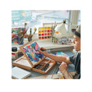 Arteza Tabletop Easel | 13.4 x 10.3 x 2 Inches | Portable Beechwood Easel Box with 3-Compartment Drawer and Wooden Palette