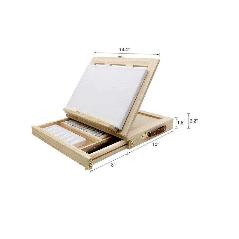 LUCYCAZ Tabletop Easel Set | Easel for Painting Canvases | Painting Easel Kits