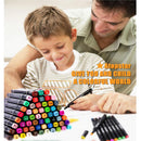 ATOPSTAR 100 Color Artistic Drawing Pens | Double Ended For Coloring Paint Supplies