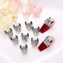 10 Pcs 3D Metal Animal Dog Charm | Cute Nail Accessories For Women Girls | Nail Decoration Jewelry Making Crafts