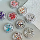 Colorful Irregular 3D Nail Abalone Slices | Mermaid Flakes Nail Art Decoration Sequins Decals | Holographic Glitter Shell Sequins Iridescent