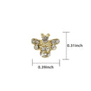 3D Metal Bee Shape Charm | Cute Glitter Nail Accessories For Women Girls | Nail Decoration Jewelry Making Crafts