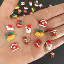 New In Nail Ornament Cartoon Christmas Mini Small 3D Christmas Nail Decoration Nail Accessories