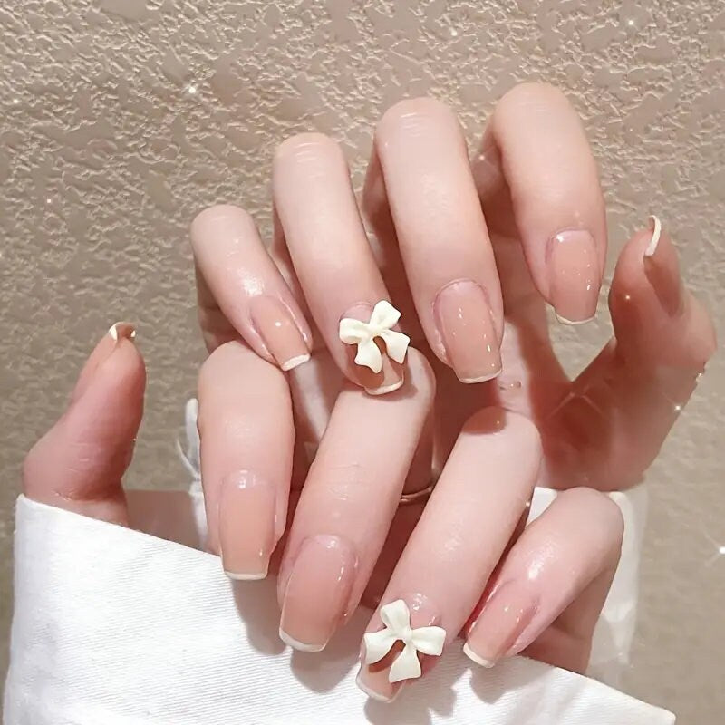 24pcs Bow Nail Art Decorations 3D Bows Nail Charms Resin Bow Nail Decorations Colorful Bowknot Nail Accessories