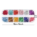 Nail Art Artificial Rhinestones Kit | 24 Colors Flat Back Nail Stones 3D Crystal Nail Art Supplies, Resin Artificial Rhinestones AB Pearl