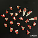 New In Nail Ornament Cartoon Christmas Mini Small 3D Christmas Nail Decoration Nail Accessories