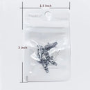 Valentines Silvery Cupid Charms 3D Nail Art Charms Decoration | Sparkly Flat Back Artificial Gems Jewels Diamond For Women Girls