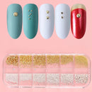 Golden And Silver Nail Art Metal Shell 3D Nail Decoration Studs Rhinestones Nail Art Design Charms Stone