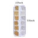 Golden And Silver Nail Art Metal Shell 3D Nail Decoration Studs Rhinestones Nail Art Design Charms Stone