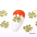 Christmas Nail Art Decals | 3D Snowflake Nail Decals Self Adhesive Santa Claus Snowflake Bell Tree Stick Winter Nail Design